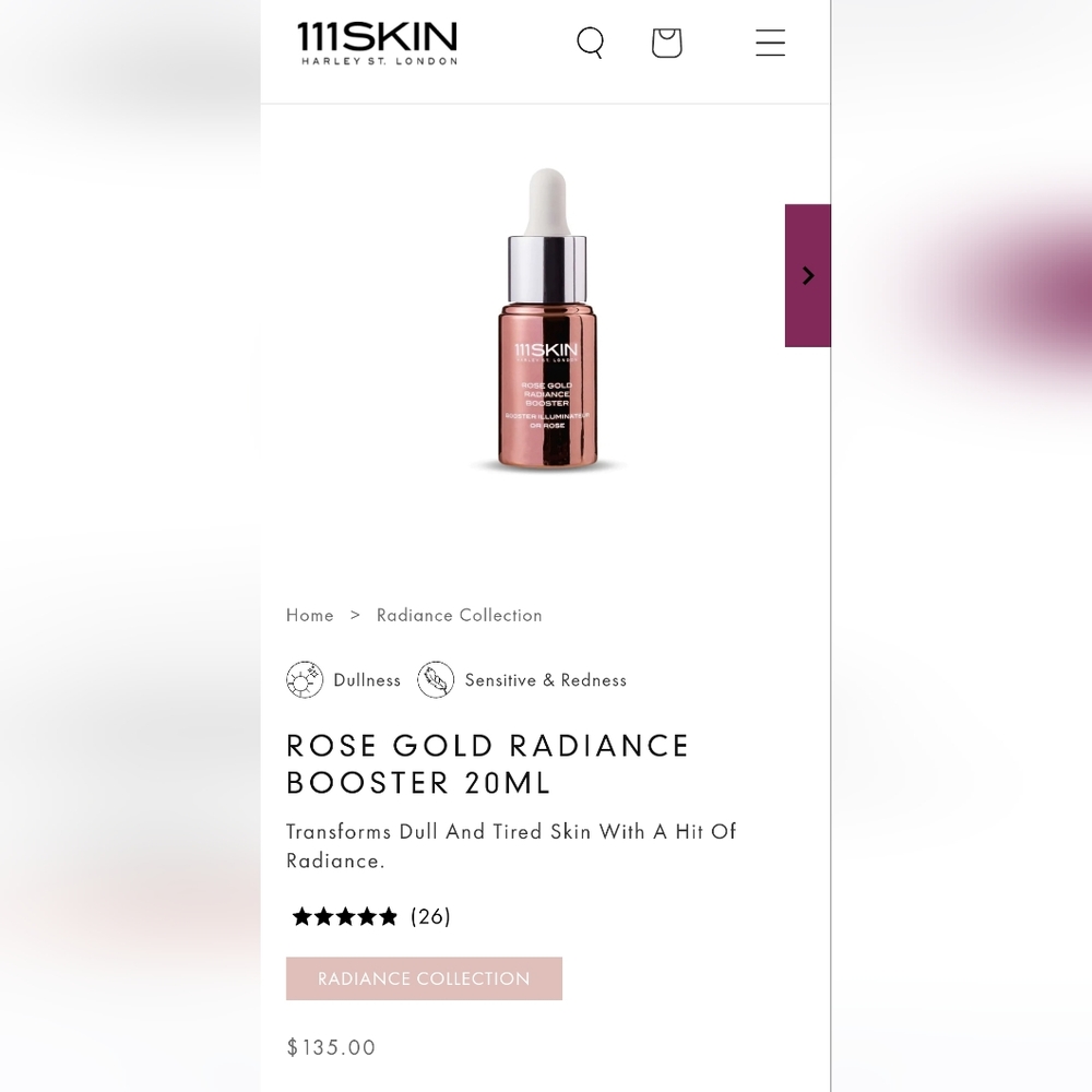 111 SKIN ROSE GOLD RADIANCE BOOSTER